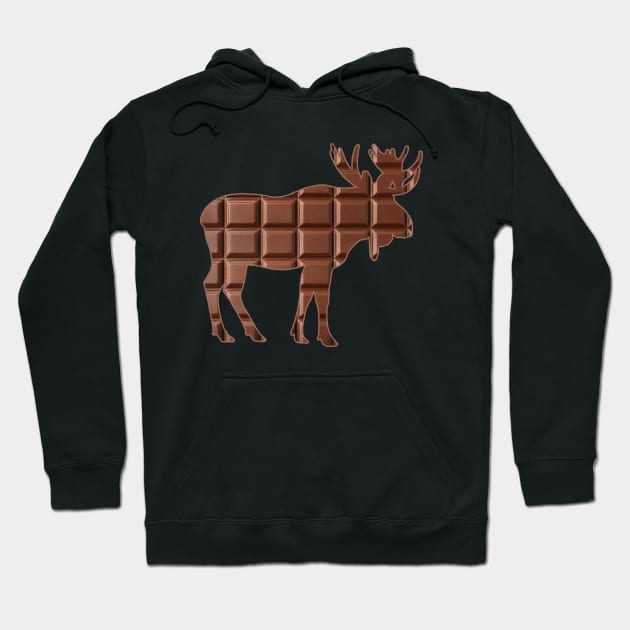 Chocolate Moose Hoodie by GeoCreate